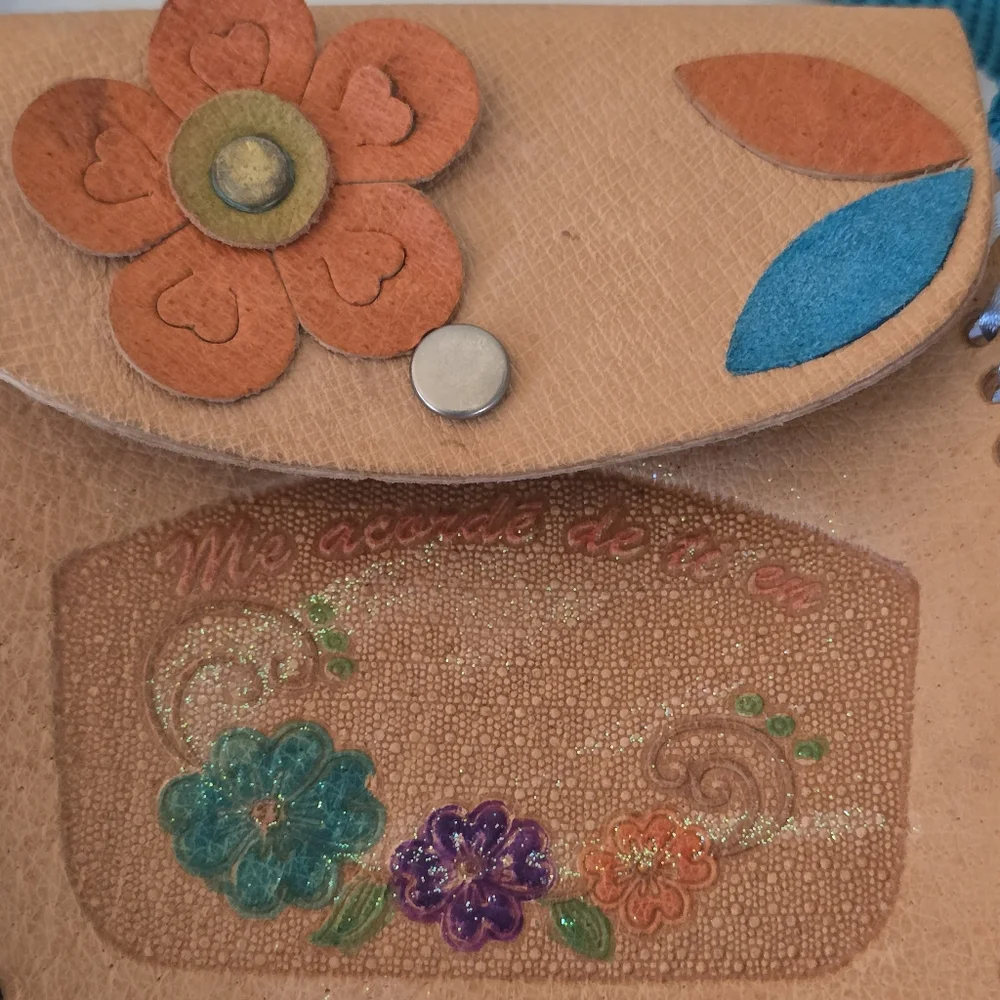 Handmade Raw Leather girls purse